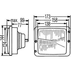 Headlight - HELLA 1AA 004 109-041 | OE 7.512.029.000