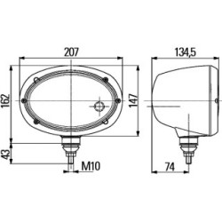 Headlight - HELLA 1AB 996 157-131 | OE 1AB 996 157-131
