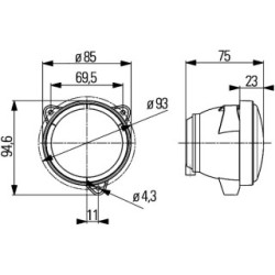 Worklight - HELLA 1G0 996 176-021 | OE 1082084-6