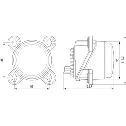 Headlight - HELLA 1K0 015 050-121 | OE 015 050-121