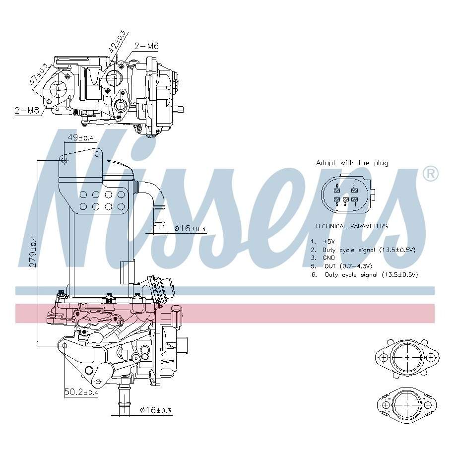 EGR Module - Nissens 98325