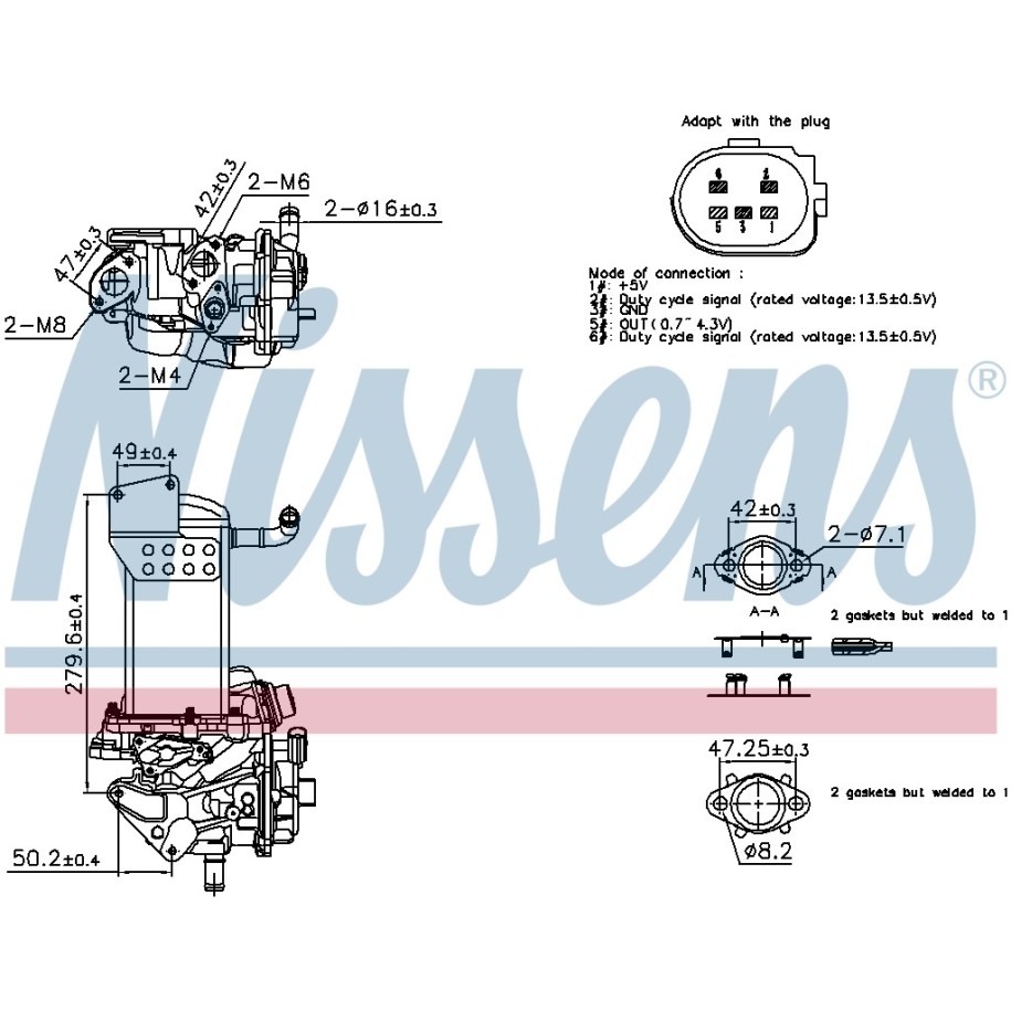 EGR Module - Nissens 98358