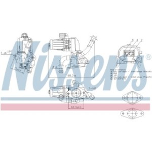Exhaust Gas Recirculation (EGR) Valve - Nissens 98232