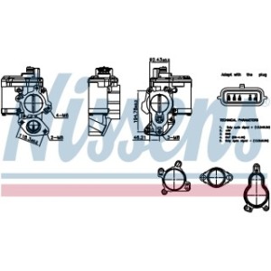 Exhaust Gas Recirculation (EGR) Valve - Nissens 98265