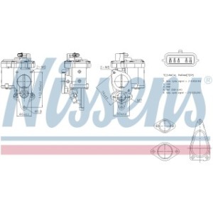 Exhaust Gas Recirculation (EGR) Valve - Nissens 98272