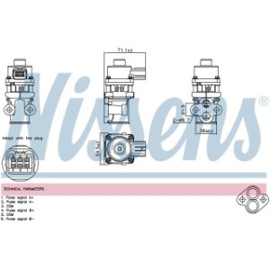 Exhaust Gas Recirculation (EGR) Valve - Nissens 98368