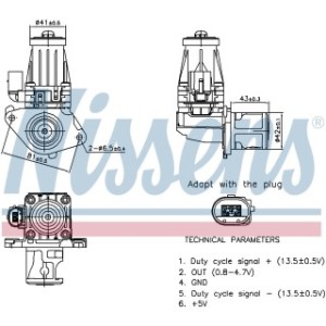 Exhaust Gas Recirculation (EGR) Valve - Nissens 98377