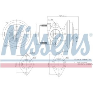 Exhaust Gas Recirculation (EGR) Valve - Nissens 98444