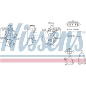 Exhaust Gas Recirculation (EGR) Valve - Nissens 98463