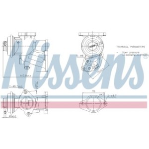 Exhaust Gas Recirculation (EGR) Valve - Nissens 98476