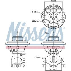 Exhaust Gas Recirculation (EGR) Valve - Nissens 98477