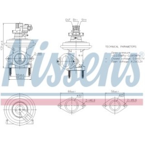 Exhaust Gas Recirculation (EGR) Valve - Nissens 98480
