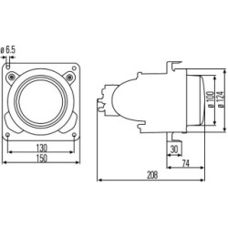 Headlight Insert - HELLA 1BL 007 834-047 | OE 5003 78132