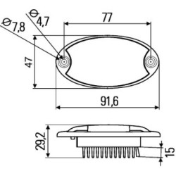 Interior Light - HELLA 2JA 343 570-011 | OE 2JA 343 570-011