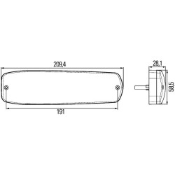 Tail Light - HELLA 2SD 343 910-007 | OE 2 662 522