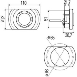 Interior Light - HELLA 2JA 343 700-251 | OE 90037665