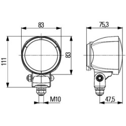 Worklight - HELLA 1G0 996 176-001 | OE 1083409-2
