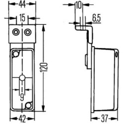 Clearance Light - HELLA 2XS 005 020-021 | OE L-SK0150-002