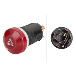 Hazard Warning Light Switch - HELLA 6HF 003 916-031 | OE 956.613.124.00