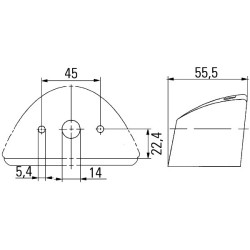 Number Plate Light - HELLA 2KA 007 929-001 | OE 135 8790