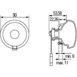 Daytime Running Light - HELLA 2PT 965 039-171 | OE 7.534.205.000.0