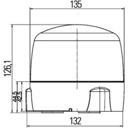 Rotating Beacon - HELLA 2RL 010 979-021 | OE 1551353