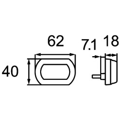 Position Light - HELLA 2PF 013 323-221 | OE 5646353