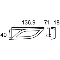 Position Light - HELLA 2PF 013 324-011 | OE 013 324-011