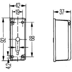 Clearance Light - HELLA 2XS 005 020-057 | OE 1127387-3