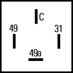 Flasher Unit - HELLA 4DM 009 492-001 | OE 2 197 734