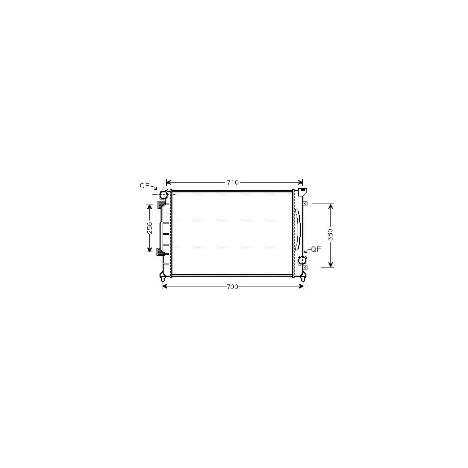 Radiator - Engine Cooling - AVA AI2139