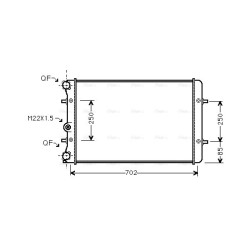 Radiator - Engine Cooling - AVA AI2155