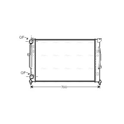 Radiator - Engine Cooling - AVA AI2189