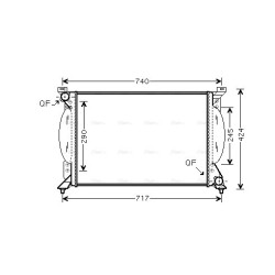 Radiator - Engine Cooling - AVA AI2203