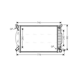 Radiator - Engine Cooling - AVA AI2207