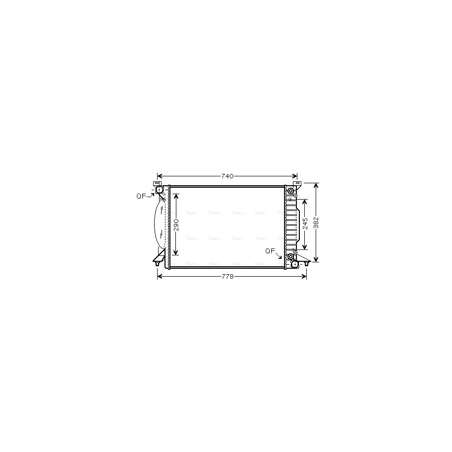Radiator - Engine Cooling - AVA AI2207