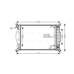 Radiator - Engine Cooling - AVA AI2229