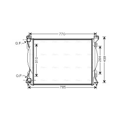 Radiator - Engine Cooling - AVA AI2233