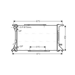 Radiator - Engine Cooling - AVA AI2306