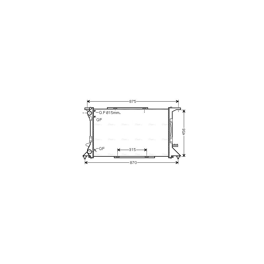 Radiator - Engine Cooling - AVA AI2306