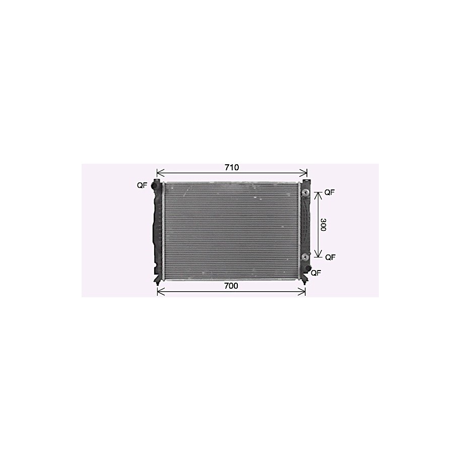Radiator - Engine Cooling - AVA AI2431