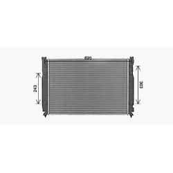 Radiator - Engine Cooling - AVA AI2431
