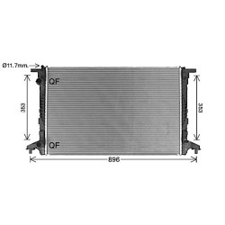 Radiator - Engine Cooling - AVA AI2440