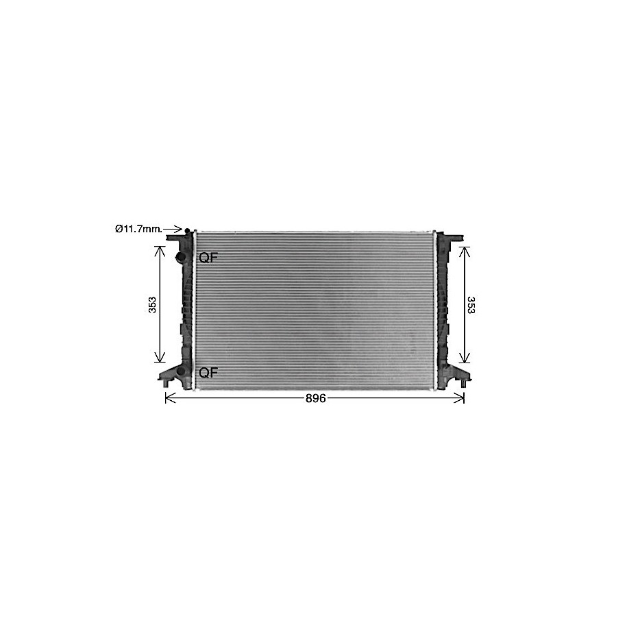 Radiator - Engine Cooling - AVA AI2440