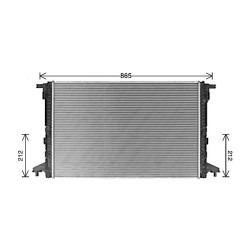 Radiator - Engine Cooling - AVA AI2440
