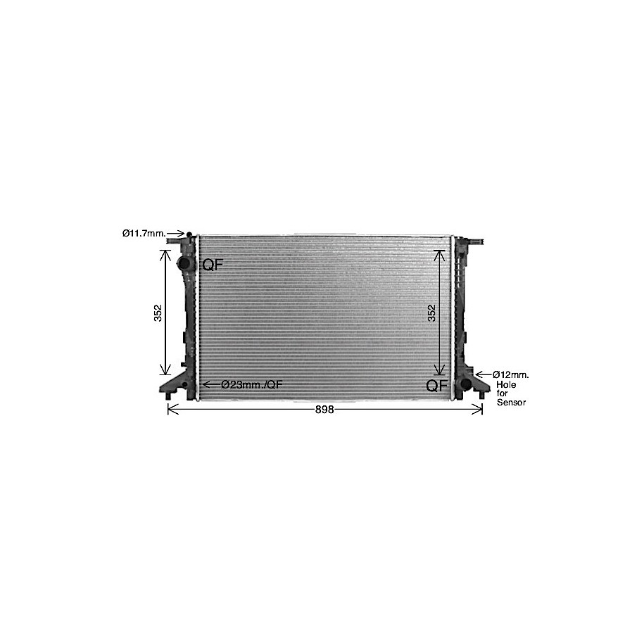 Radiator - Engine Cooling - AVA AI2441