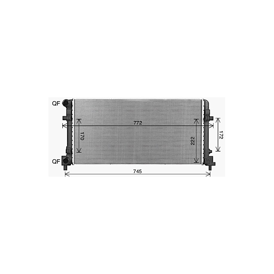 Radiator - Engine Cooling - AVA AI2450