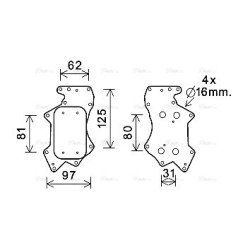Engine Oil Cooler - AVA AI3403