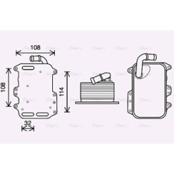 Engine Oil Cooler - AVA AI3405