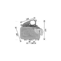Engine Oil Cooler - AVA AI3405H